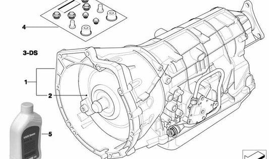 Game of Joins OEM 24271423363 per BMW E46, E39, E38, E85. Compatibile con scatole automatiche A5S325Z. BMW originale.