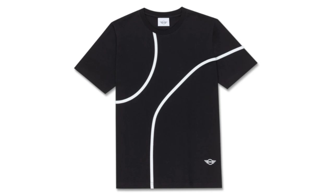 Camiseta negra Outline Print talla L OEM 80145B32041 para MINI. Original MINI.