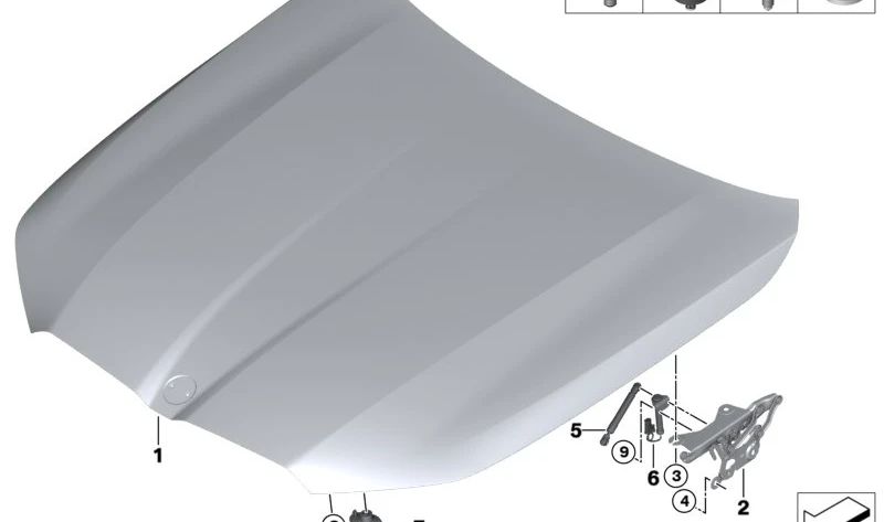 OEM Rubber Bumper 51247459026 for BMW F90, G30, G31, G38, G60, G61, G90, G32, G70. Genuine BMW.