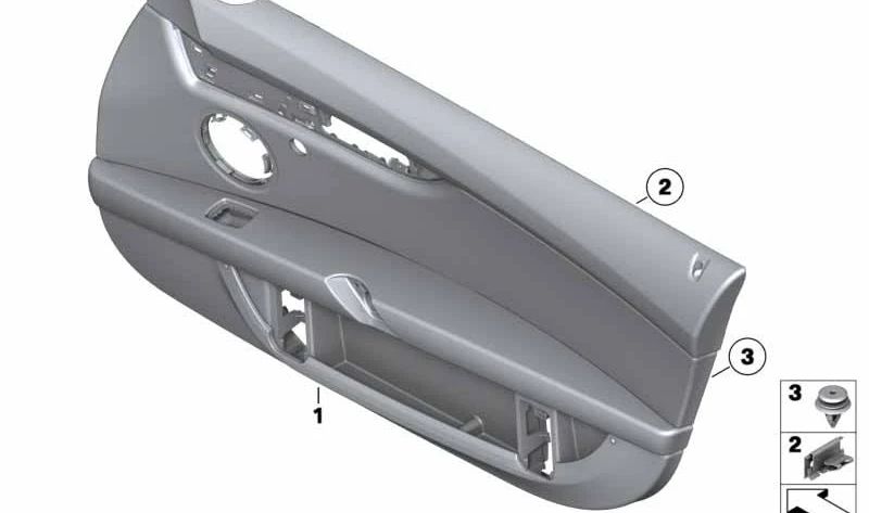 Grapa de fijación interior OEM 51419153356 para BMW Z4 E89. Compatible con molduras y paneles de puerta. Original BMW.