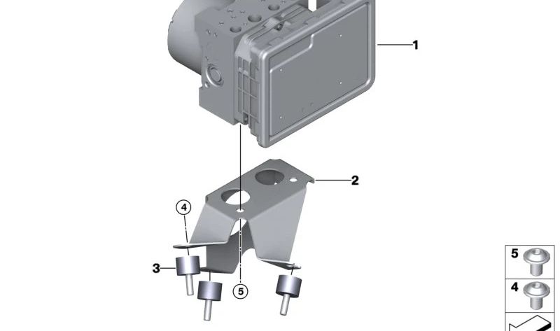 Unità idraulica DSC 34505A6DC37 per BMW G42 (218i, 220i, 220d, 230i, M240I XDrive). Compatibile con i modelli della serie 2 Coupé prodotta tra il 2021 e il 2029. BMW originale.