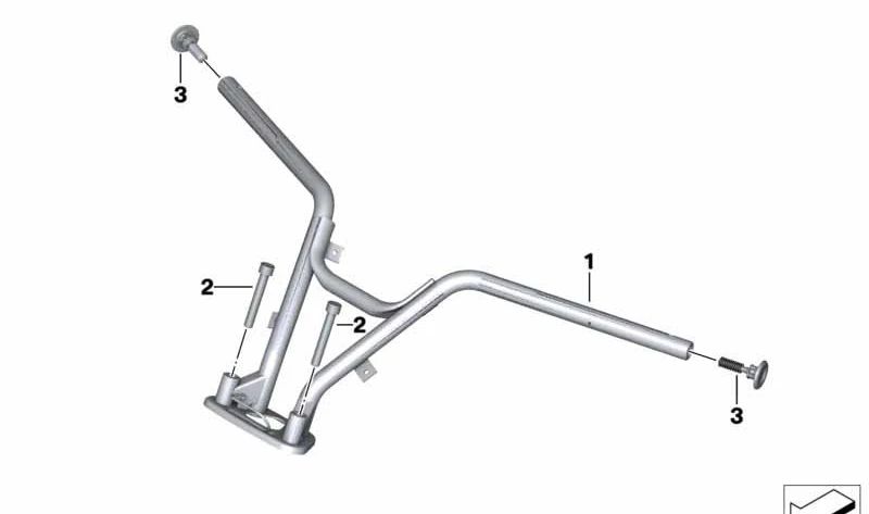 Bouchon de fermeture OEM 32718543624 pour motos BMW C évolution (K17). BMW Motorrad d'origine.