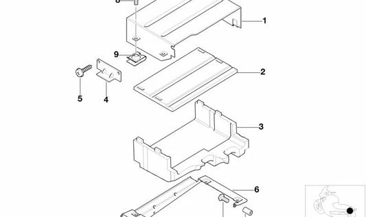 OEM 35142305932 sheet nut for BMW Motorrad K1200 LT, K1200 RS. Original BMW Motorrad.