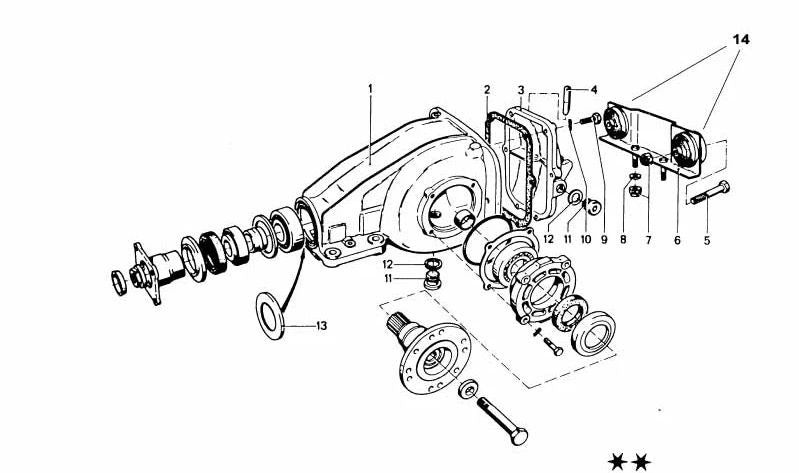 Tapa de diferencial trasero OEM 33111204102 para BMW E23, E24, E28, E30, E32, E34, E36, Z3 (todos los modelos compatibles). Original BMW.