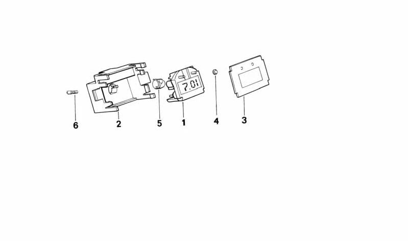 Soporte (Halter) OEM 62112291211 para BMW Z1 (E30). Original BMW.