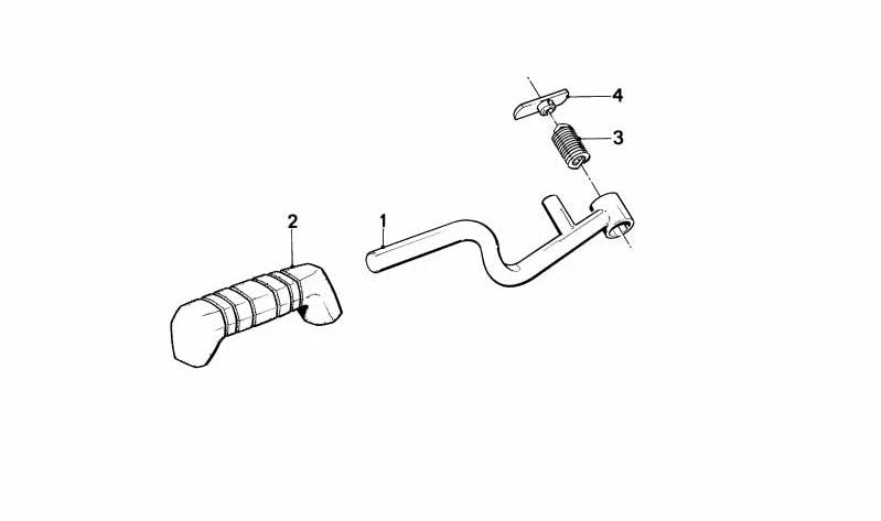 Alça OEM 46711451968 para motocicletas BMW K1, K 100 RS, K 1100 RS, K 75... e muito mais. Originais BMW Motorrad.