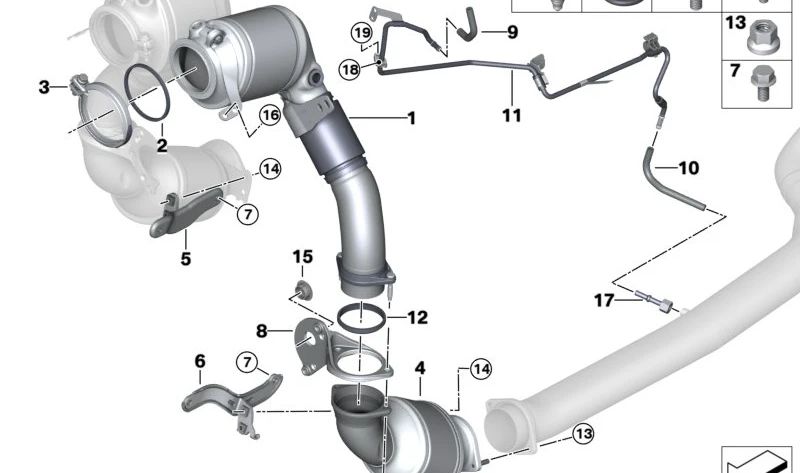 Tapón metálico 25mm OEM 18328655225 para BMW G30, G31, G90, G99, G11, G12, G14, G15, G16, G05, G06, G07. Pieza original BMW.