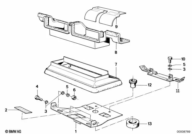 Vite esagonale per BMW 3 E21 Series, E30, Series 5 E12, E28, E34, Serie 6 E24, Serie 7 E23, E32, Serie 8 E31 (OEM 07119913231). BMW originale