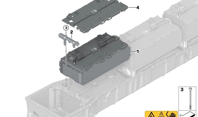 Parafuso ISA para BMW I12, I15 (OEM 61278606056). BMW original