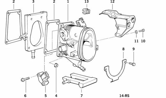 Board without amic Oem 13541743261 for BMW E30 318is and E36 318is (only versions with M42 motor). Original BMW.