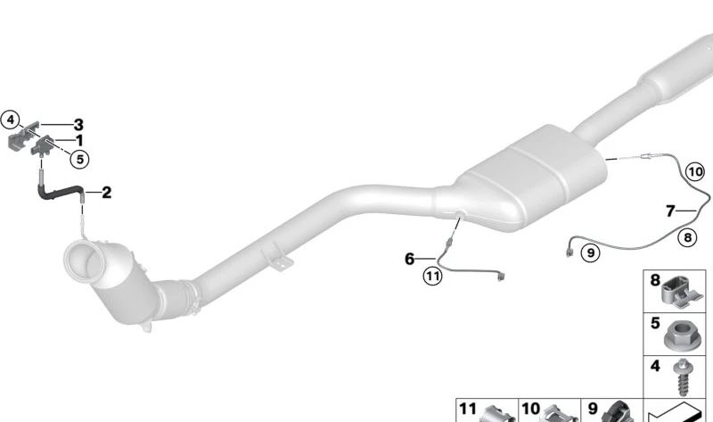 Tapa protectora sensor OEM 13628682792 para BMW F20, F21, F22, F23, F30, F31, F32, F36, G20, G30, G12, G01, F97, F98. Original BMW.