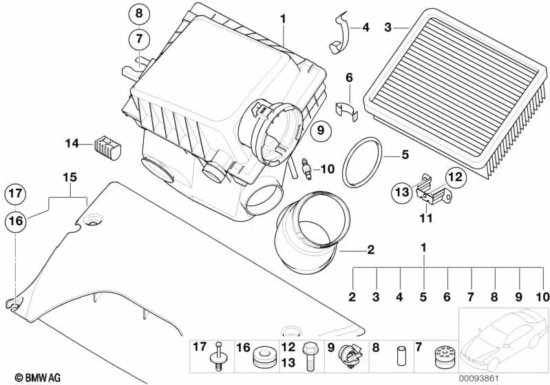 Frühlingsklemme für BMW 1 E81 -Serie, E82, E87N, E88, F20, F21, Serie 2 F22, F23, G42, Serie 3 E46, E90, E91, E92, E93, F30, F31, F34, F35, G20, G21, G28, Serie 4 F32, F33, F36, G22, G23, G26, Serie 5 E34, E39, E60, E61, F07, F10, F11, Serie 6 E63,