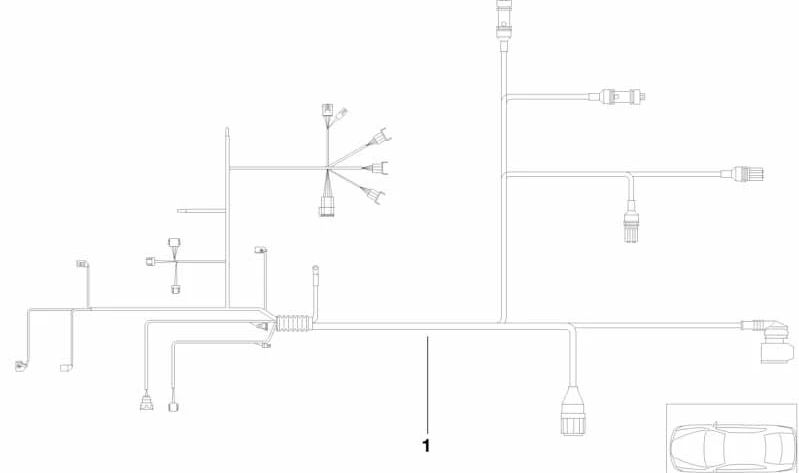 Cableado motor y módulo cambio OEM 12511439999 para BMW E46 320i/320Ci {todos los modelos compatibles: BM11, BM21, AM11, AM12, AM21, AM22, AN11, AN12, AN21, AN22}. Original BMW.