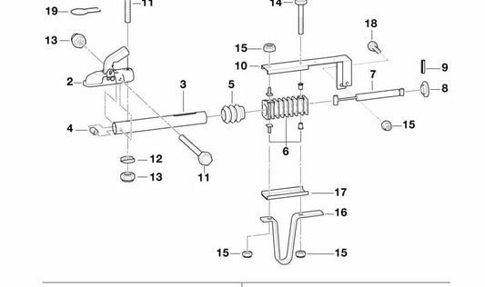 M10X1X20 EEM parafuso hexagonal 07119902270 Para BMW E36, E46, E34, E39, E32, E38, E53. Peça original da BMW. Ideal para fixações de motor e chassi.