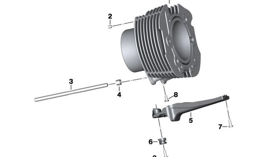 Espárrago M10x210 OEM 11118409794 para motos BMW R 18, R 18 Classic, R 18 B, R 18 Transcontinental. Original BMW Motorrad.
