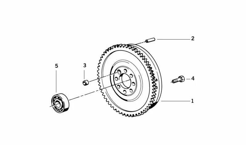 Volante de inercia OEM 11221415349 para BMW {E36 M3 (S50), Z3 M Coupe/Roadster}. Pieza original BMW. Ideal para motores S50 GTR, peso 3,3 kg.