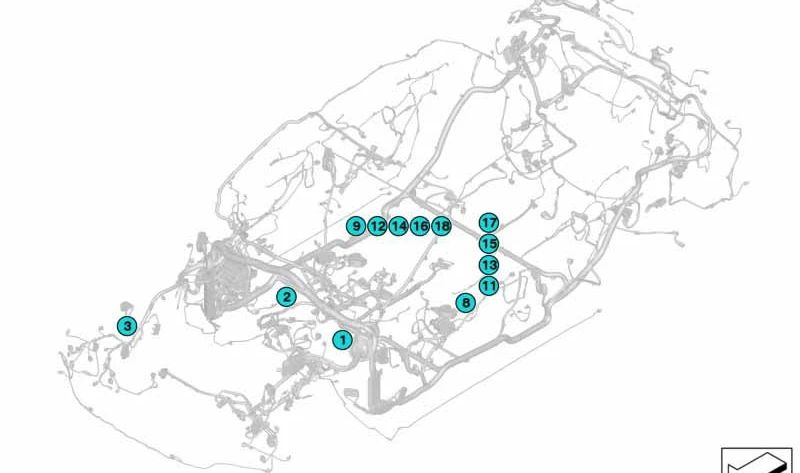OEM connector cover 61136925596 for BMW E81, E82, E87, E88, E90, E91, E92, E93, G14, G15, G16, E84, F15, G05, F85, F16, G06, F86, G07. Genuine BMW
