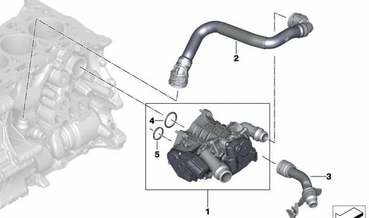 OEM OEM 11539468021 pour BMW G42, G20, G21, G28, G22, G23, G26, G30, G31, G38, G60, G61, G68, G32, G11, G12, G01, G08, G45, G02, G05, G18 , G06, G29. BMW d'origine.