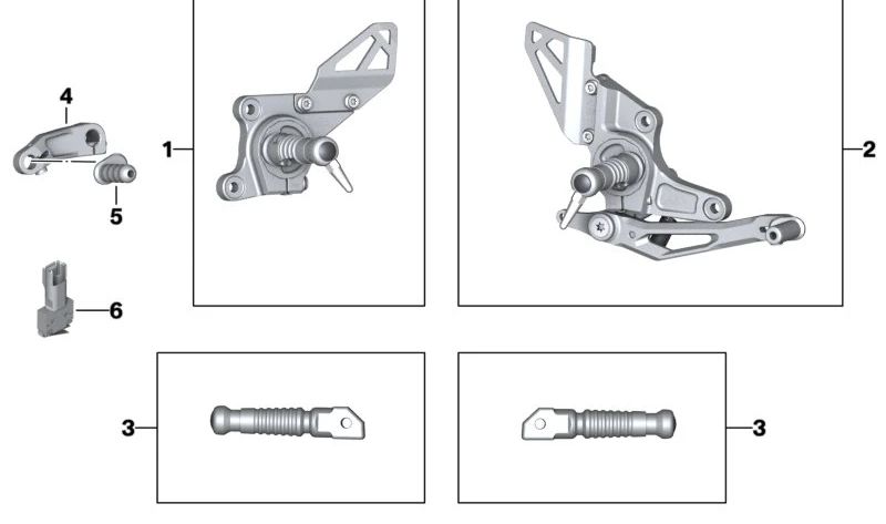 Palanca de cambio ajustable OEM 46711542538 para BMW Motorrad R nineT, R nineT Pure, R nineT Racer, R nineT Scrambler, R nineT Urban G/S. Original BMW Motorrad.