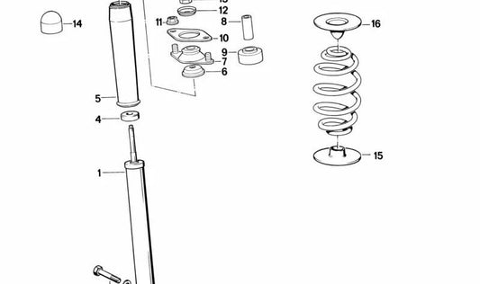 OEM 33532221184 Adjusting Bush for BMW (Fit Models: E36, E46, E90, E91, E92, E93, F30, F31, F32, F33, G20, G21). Original BMW.