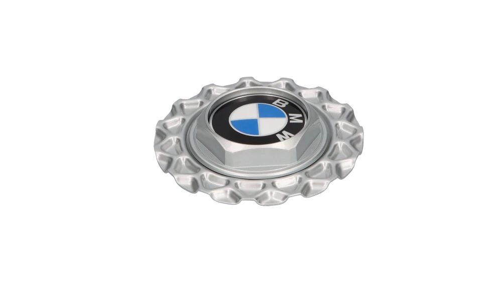 Tapacubos central OEM 36132225622 para BMW E30. Original BMW.