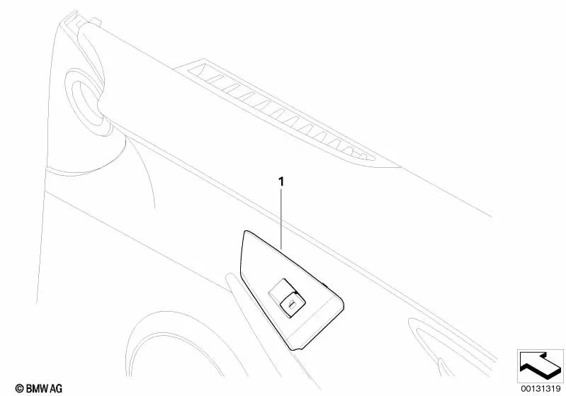Interruptor de janela para BMW Série 6 E63, E64 (OEM 61316922250). BMW originais.