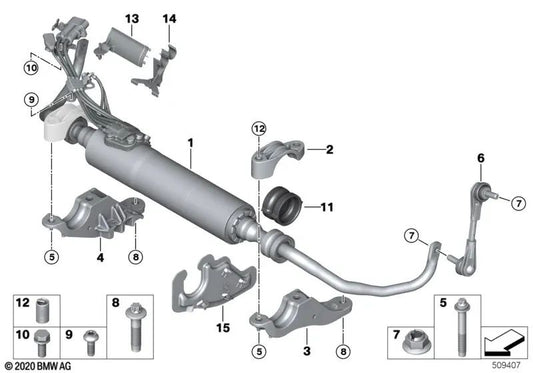 OEM Radiator Support 17128632287 for BMW 5 Series F90, G30, G31, 6 Series G32, 7 Series G11, G12, 8 Series G14, G15, G16... and more. Genuine BMW.