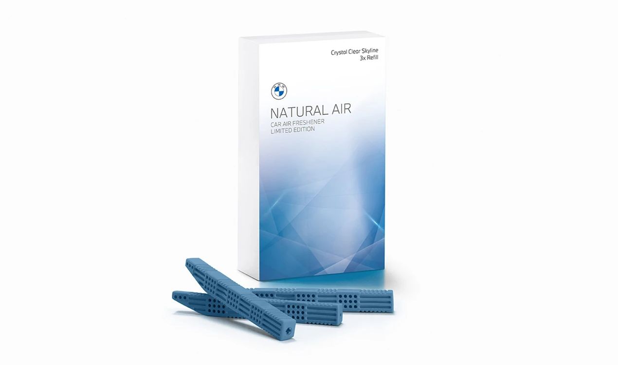 Horizonte de cristal ambiental interior (3 peças de reposição) OM 83125B5C435 para BMW E46, E90, F30, G20, F10, G30, X1, X3, X5, X6, Série 1-7. Compatível com o kit de difusor BMW original. BMW original.