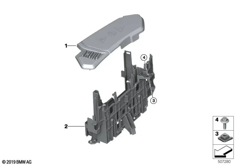 Soporte para DME OEM 12909454102 para BMW Serie 2 G42, Serie 3 G20, Serie 4 G22, Serie 8 G16... y más. Original BMW.