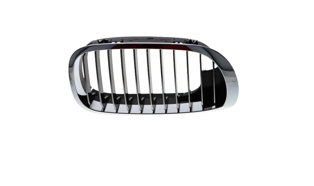 Chrom linker Ornament Grid 51138208685 für BMW 3 E46 -Serie (03/1998 - 08/2006). Original BMW.