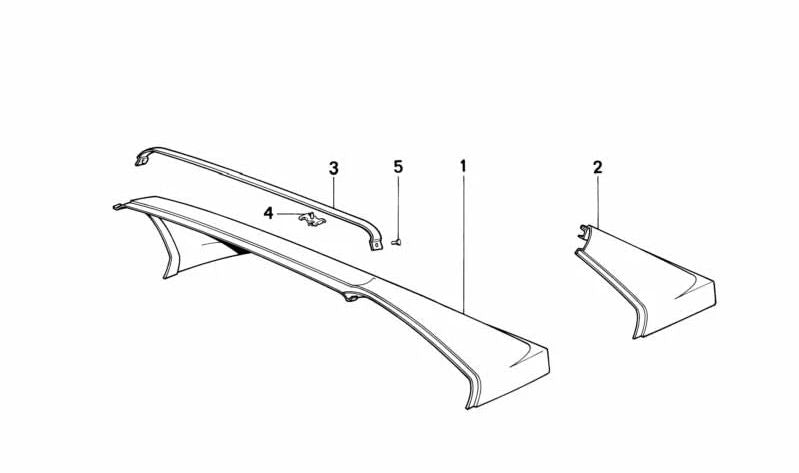 Clip para BMW E30 (OEM 51711937638). Original BMW