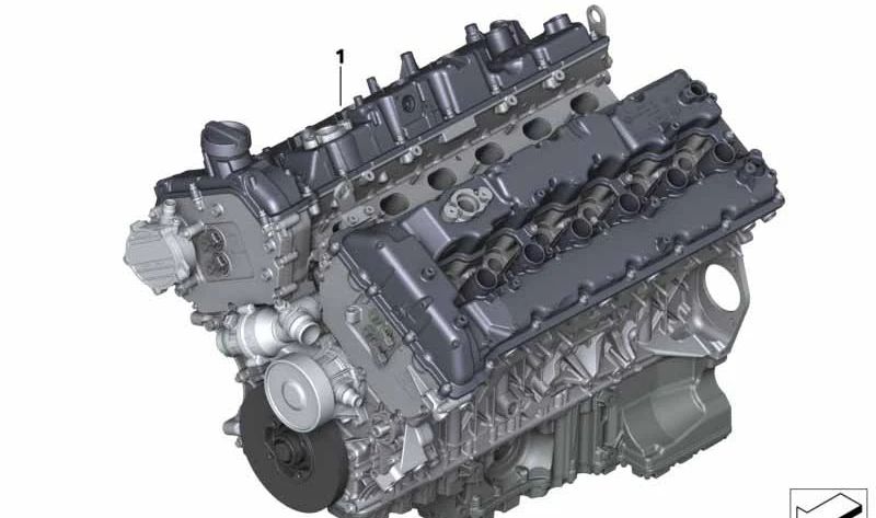Motor completo OEM 11002447380 para BMW Serie 7 G12 M760Li xDrive. Compatible con modelos G12 (7H61, 7H62) con motor N74B66B. Original BMW.