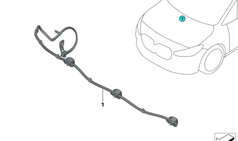 OMPARABRISAS BOQUILLAS CHAIR OEM 61668492099 for BMW U06. Original BMW.