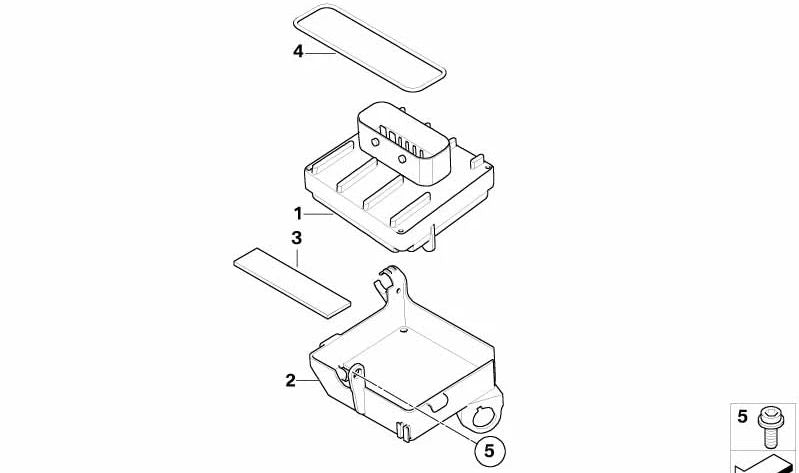 Tira de amortiguación OEM 17112345142 para BMW Motorrad G 650 X (modelos: 0141, 0164, 0165, 0167). Original BMW Motorrad.