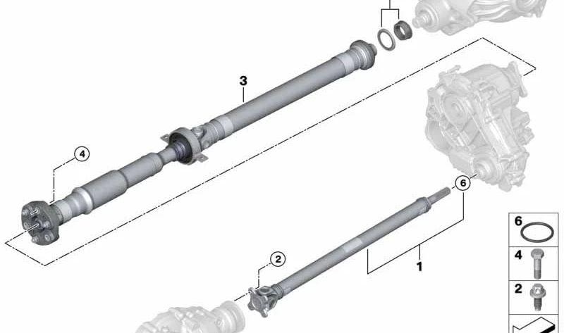 Eixo de transmissão dianteiro OEM 26209452673 para BMW (modelos adequados: G42, G20, G21, G22, F90, G30, G31, G38, G32, G11, G12, F93, G14, G15, G16, G01, G02, G05, G18, G06, G07). BMW originais.