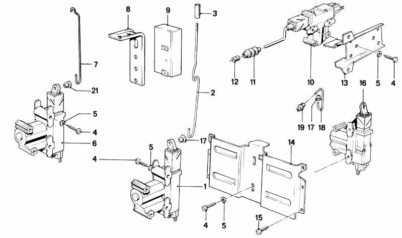 Folha de borracha para mecanismo de fechamento OEM 51251852771 para BMW E12, E28, E24, E23. BMW original.