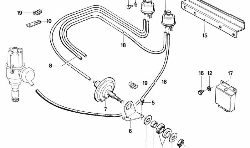 Arandela diferencial OEM 33171125439 para BMW E12, E28, E34, E24, E23, E32, E31. Original BMW.