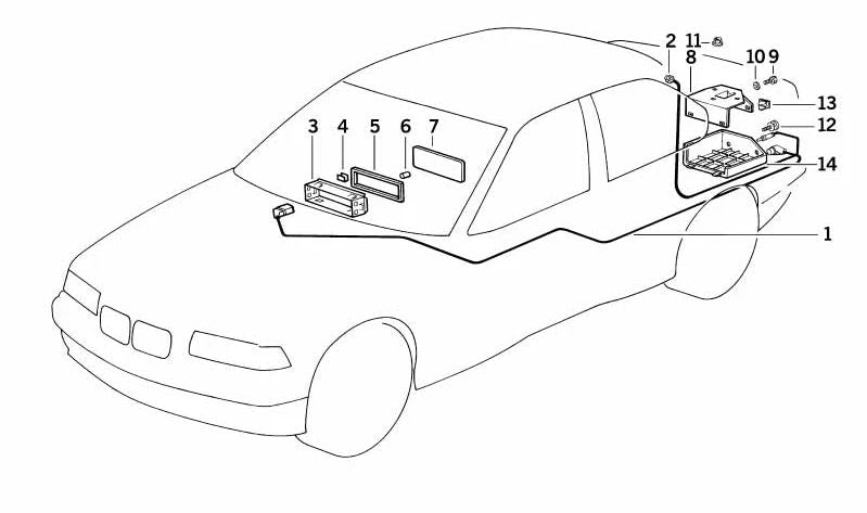Botón de sujeción OEM 51471945266 para BMW E30, E36, E60, E93, E32. Pieza original BMW.