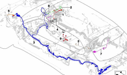 Fiação do bloco de válvula OEM do ARS 61129333439 para BMW F15, F85, F16, F86. Substituição original da BMW. Ideal para resolver falhas no sistema de estabilização ativo.