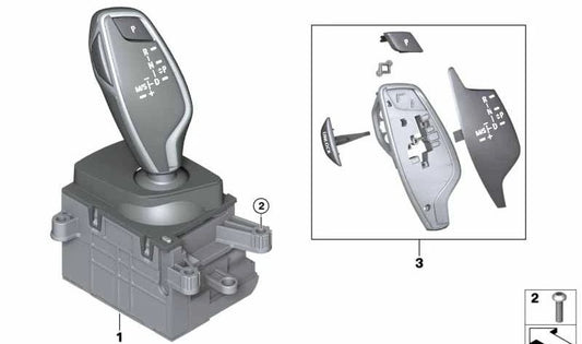 Genuine BMW OEM Gear Selector 61319458756 for BMW X3 (G01), X3 Hybrid (G01), X4 (G02), X4 Hybrid (G02).