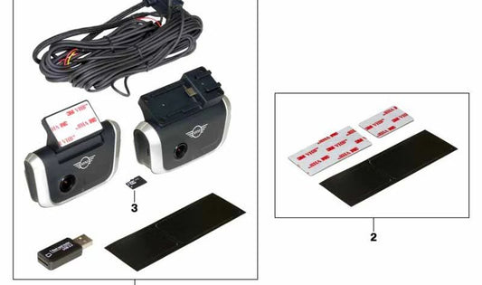 Set di padde adesivi OEM 6621245796 per BMW E81, E82, E87, E88, F20, F21, F40, F22, F23, F44, F45, F46, F87, E90, E91, E92, E93, F30, F31, F34, F34, F35, F35, F35 G21, G28, G80, F32, F33, F36, F82, F83, G22, G23, G26, G82, G83, F07, F10, F11