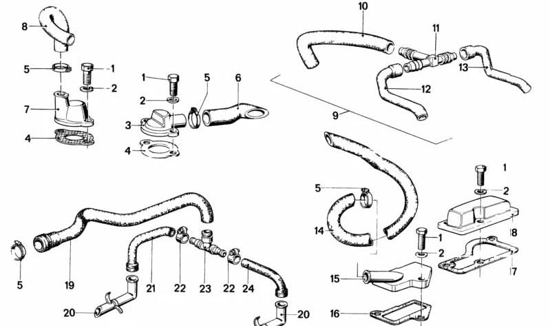 Tubo para BMW (OEM 11151265039). Original BMW