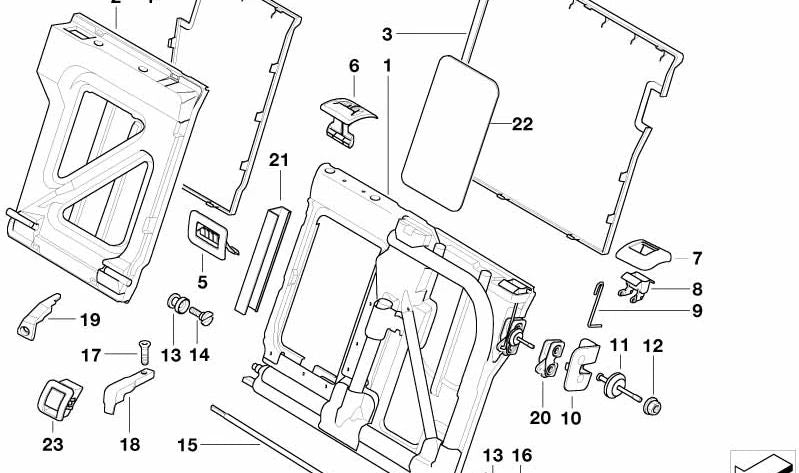 Tapa embellecedora cerradura izquierda OEM 52208216257 para BMW E39 (520d, 520i) modelos fabricados entre 1997 y 2003. Pieza original BMW.