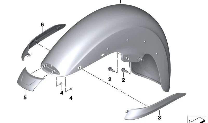 Tampa da roda dianteira OEM 46617106203 Para BMW R 18 B Motorcycles, R 18 Transcontinental. BMW Motorrad original.
