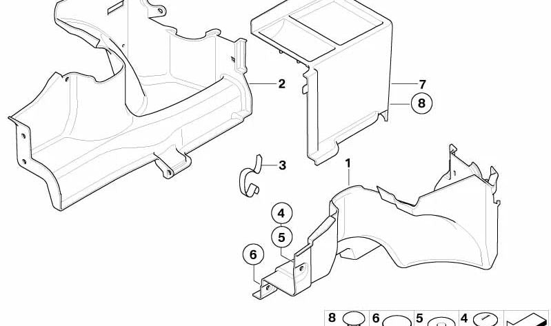 Revestimiento lateral derecho OEM 51476953936 para BMW Z4 E85 2.0i (BZ11, BZ12) años 2005 a 2008. Pieza original BMW. Ideal para zona maletero.