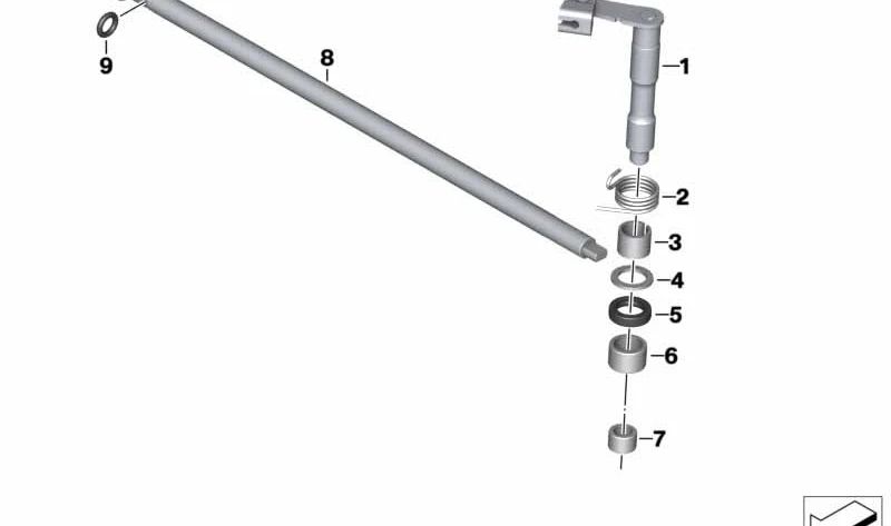 Casquillo de aguja OEM 11142343037 para motos BMW F 750 GS, F 850 GS, F 800 GS, F 700 GS, F 650 GS... y más. Original BMW Motorrad.