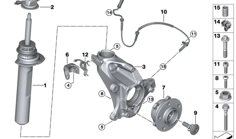Mangueta delantera derecha OEM 31216876646 para BMW F40, F44, F45, F46, F48, F49, X2 F39 y MINI F54, F60. Original BMW y MINI.
