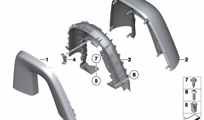Percha de ropa izquierda OEM 51439183911 para BMW Z4 E89 (sDrive18i, sDrive20i, sDrive23i). Original BMW.