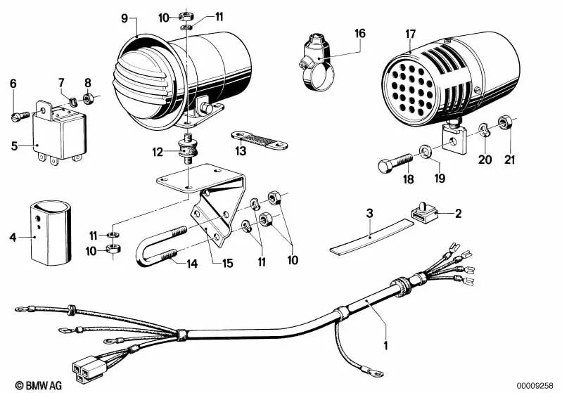 Porca sextavada M6-8 CR OEM 07119922050 para BMW 700, 7' E32, 2500-3.3Li… e muito mais. BMW genuíno.
