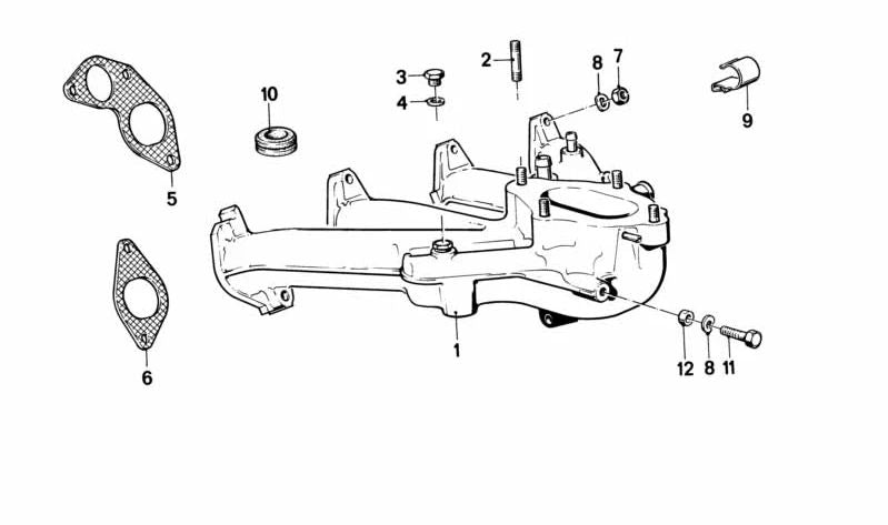 Anillo de amortiguación OEM 12521276010 para BMW E21, E30, E12, E28, E34, E24, E23, E32. Original BMW.